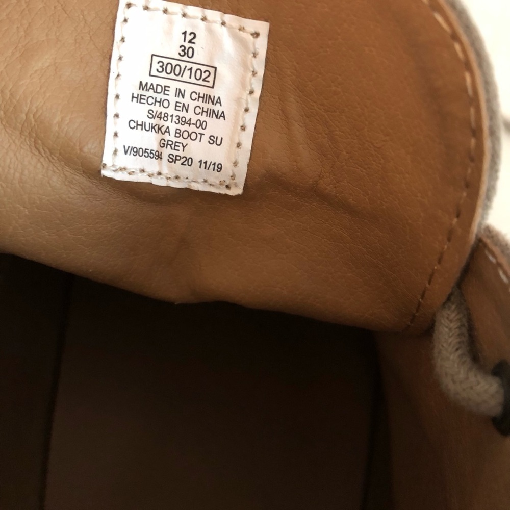 Old Navy Tan Faux Suede Desert Chukka Boots Mens Size 12 - Picture 4 of 11